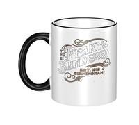 KESATUOT Cute Blinders-Movie Series Peaky Tasse à café en céramique avec poignée pour enfants et adultes 325 ml pour homme et femme
