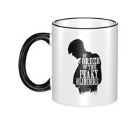 KESATUOT Cute Blinders-Movie Series Peaky Tasse à café en céramique avec poignée pour enfants et adultes 325 ml pour homme et femme