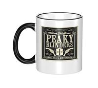KESATUOT Cute Blinders-Movie Series Peaky Tasse à café en céramique avec poignée pour enfants et adultes 325 ml pour homme et femme