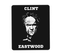KESATUOT Eastwood Tapis de souris Actor Clint pour bureau et jeu, couverture complète, imprimé, coutures sur les bords de précision, antidérapant et résistant à l'usure, multicolore, 21,1 x 26,2 cm