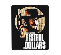 KESATUOT Eastwood Tapis de souris Actor Clint pour bureau et jeu, couverture complète, imprimé, coutures sur les bords de précision, antidérapant et résistant à l'usure, multicolore, 21,1 x 26,2 cm