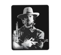 KESATUOT Eastwood Tapis de souris Actor Clint pour bureau et jeu, couverture complète, imprimé, coutures sur les bords de précision, antidérapant et résistant à l'usure, multicolore, 17,8 x 21,8 cm