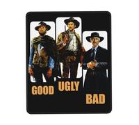 KESATUOT Eastwood Tapis de souris Actor Clint pour bureau et jeu, couverture complète, imprimé, coutures sur les bords de précision, antidérapant et résistant à l'usure, multicolore, 17,8 x 21,8 cm