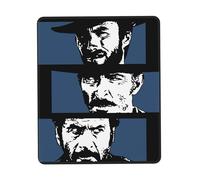 KESATUOT Eastwood Tapis de souris Actor Clint pour bureau et jeu, couverture complète, imprimé, coutures sur les bords de précision, antidérapant et résistant à l'usure, multicolore, 20,1 x 24,1 cm