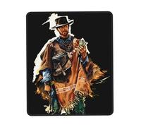 KESATUOT Eastwood Tapis de souris Actor Clint pour bureau et jeu, couverture complète, imprimé, coutures sur les bords de précision, antidérapant et résistant à l'usure, multicolore, 20,1 x 24,1 cm