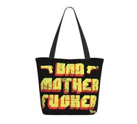 KESATUOT Sac fourre-tout coloré avec fermeture éclair pour femme Fictions Movie Pulp Tote Bag Sac à main pour le shopping, les voyages, le travail, Z-10, Taille unique