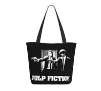 KESATUOT Sac fourre-tout coloré avec fermeture éclair pour femme Fictions Movie Pulp Tote Bag Sac à main pour le shopping, les voyages, le travail, Z-13, Taille unique