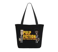 KESATUOT Sac fourre-tout coloré avec fermeture éclair pour femme Fictions Movie Pulp Tote Bag Sac à main pour le shopping, les voyages, le travail, Z-3., Taille unique