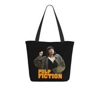 KESATUOT Sac fourre-tout coloré avec fermeture éclair pour femme Fictions Movie Pulp Tote Bag Sac à main pour le shopping, les voyages, le travail, Z-16, Taille unique