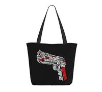 KESATUOT Sac fourre-tout coloré avec fermeture éclair pour femme Fictions Movie Pulp Tote Bag Sac à main pour le shopping, les voyages, le travail, Z-4, Taille unique