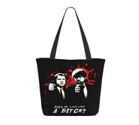 KESATUOT Sac fourre-tout coloré avec fermeture éclair pour femme Fictions Movie Pulp Tote Bag Sac à main pour le shopping, les voyages, le travail, Z-7, Taille unique