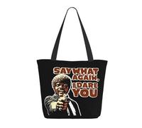 KESATUOT Sac fourre-tout coloré avec fermeture éclair pour femme Fictions Movie Pulp Tote Bag Sac à main pour le shopping, les voyages, le travail, Z-12, Taille unique