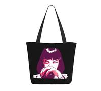 KESATUOT Sac fourre-tout coloré avec fermeture éclair pour femme Fictions Movie Pulp Tote Bag Sac à main pour le shopping, les voyages, le travail, Z-20, Taille unique