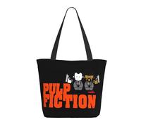 KESATUOT Sac fourre-tout coloré avec fermeture éclair pour femme Fictions Movie Pulp Tote Bag Sac à main pour le shopping, les voyages, le travail, Z-5, Taille unique