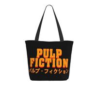 KESATUOT Sac fourre-tout coloré avec fermeture éclair pour femme Fictions Movie Pulp Tote Bag Sac à main pour le shopping, les voyages, le travail, Z-18, Taille unique