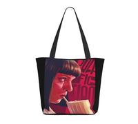 KESATUOT Sac fourre-tout coloré avec fermeture éclair pour femme Fictions Movie Pulp Tote Bag Sac à main pour le shopping, les voyages, le travail, Z-22, Taille unique