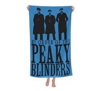 KESATUOT Serviette de plage Blinders-Movie Series Peaky Serviettes de bain en fibre superfine mignonnes personnalisées pour femmes hommes piscine natation