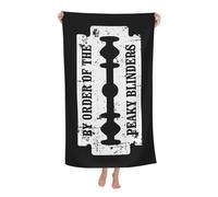 KESATUOT Serviette de plage Blinders-Movie Series Peaky Serviettes de bain en fibre superfine mignonnes personnalisées pour femmes hommes piscine natation