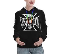 KESATUOT Sweat à capuche Anarchy série télévisée Sons pour femme - Pull à capuche tendance à manches longues et sweatshirts avec poches pour femme, Z-11, S