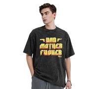KESATUOT T-shirt d'été unisexe Fictions Movie Pulp vintage en coton délavé à col rond et manches courtes pour homme et femme, Z-13, L