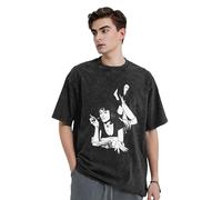KESATUOT T-shirt d'été unisexe Fictions Movie Pulp vintage en coton délavé à col rond et manches courtes pour homme et femme, Z-22, XL