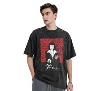 KESATUOT T-shirt d'été unisexe Fictions Movie Pulp vintage en coton délavé à col rond et manches courtes pour homme et femme, Z-33, XL