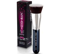 Keshima Pinceau à fond de teint plat pour fond de teint de qualité supérieure pour liquide, crème et poudre pour polissage, mélange et pinceau pour le visage, diamètre supérieur 4,1 cm