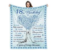 Kesidilo Cadeaux d'anniversaire pour filles de 18 ans, décorations de 18e anniversaire pour filles, meilleure idée de cadeau pour fille, nièce, sœur, amie (taille : 127 x 152,4 cm)