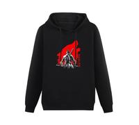 KESIHANXIANGUO Slim Sekiro Shadows Die Twice One-Armed Wolf Red Sun Unisex Hooded Printed Pullover Hoodies Mens Black Sweatshirts XL