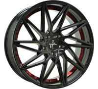 Keskin KT20 Future black painted red inside 8.5x20 ET35 - LK5/120 ML72.6 Jante alu