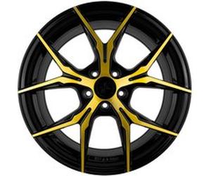 KESKIN WHEELS KT19N black front gold 8.5Jx19 5x112 ET45