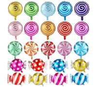 Kesote 23 Ballon Helium Anniversaire, Ballons en Aluminium en Forme de Bonbons pour Décoration de Noël, Fêtes, Cérémonie de Mariage