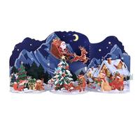 Kesote Carte Noël, Carte de Noël avec Enveloppe, Carte de Joyeux Noel, Cartes de Voeux Noël, Carte Noël 3D, Carte Pop Up Noël