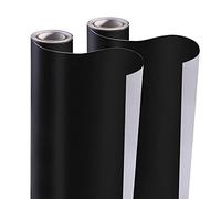 Kesote Tableau Craie Mural Noir 2 Pcs Tableau Ardoise Murale 42 x 200 cm pour Deco Écrire Dessiner Idéal pour la Maison le Bureau L'école DIY