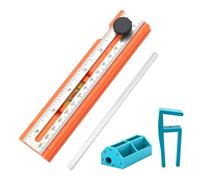 KESOTO 1 Pièce Règle de Menuiserie Instrument de Mesure à Angle Variable avec Niveau pour Scribe Profond Convient Aux Charpentiers Travaux de Rénovatio, 4 Pièces