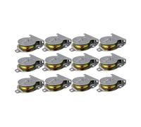 KESOTO 12 Pièces Poulie Simple Métal Poulie à Câble Poulie Murale Poulie Fixe Roulement Renforcé Performance Stable Convient Aux Installations Domestiques Ch, 7.4 Cm X 5.7 Cm X 2