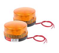 KESOTO 2X Gyrophare Balise de Signalisation Lumineuse LED 220v Lampe d'Avertissement Clignotant Eclairage d'urgence Voiture