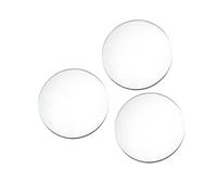 KESOTO 3 Miroirs Ronds pour Décorations de Table et Supports de Miroir, Argent 20 Cm