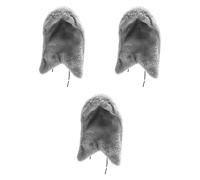 KESOTO 3 Pièces Parrot Couverture Nid Oiseau Douillet Coussin Confortable Peluche pour Cage Approprié pour Lovebirds Petits Paons Oiseaux Chanteurs Oiseaux D, Gris