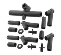 KESOTO 4 Pièces Connecteur Cadre Kit Réparation Bricolage Pièces Fixation Support Ensemble Connecteur Droit Anglé Matériau Résistant Adapté Aux, 17 Pièces