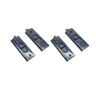 KESOTO 4 Pièces Loquet Basculant de Fenêtre Accessoire Verrou Coulissant Quincaillerie de Remplacement à Conception Discrète Approprié pour Fenêtres, Noir, S