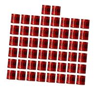 KESOTO 50 Bagues pour Pigeons, Anneaux de Marquage en Aluminium pour Pattes, Bagues D'identification Réutilisables pour L'élevage et Le Dressage des, Rouge