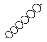 KESOTO Anneau d'escalade pour Serpent Jouet D'Activité et Cercle de Jeu pour Reptiles Décor de Terrarium en PP et Métal Adapté Aux Serpents des Blés et Pytho, 6 Anneaux