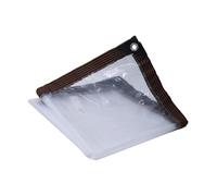 KESOTO Bâche de Sol Transparente avec œillets, Bâche de Protection Multi-usages pour Mobilier de Jardin, Tente Ou Serre, 3mx3m