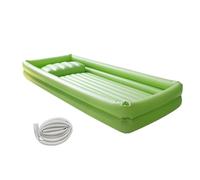 KESOTO Baignoire Gonflable, Douche de Lit, Baignoire Gonflable Portable et Confortable pour Un Lavage Complet Du Corps Au Chevet Du Lit, Bassine de Bain Gonf, Vert