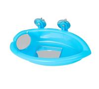 KESOTO Bain pour Oiseaux, Bassine, Gamelle Suspendue pour Cage à Perroquet, Accessoire de Bain Multi-usages pour Perroquets, et, Double Miroir