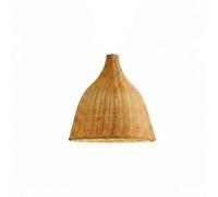 KESOTO Bambou Tressée Lampe Plafond Luminaire Rattan Conception Artisanale Design Tressé Diffusion Adaptée à Espace Détente Décoration Boho Maison, 35 Cm