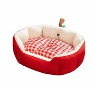 KESOTO Banana Shaped Bed Douillet pour Animal de Compagnie Panier Relaxant pour Chat Coussin Ventilé pour Chien Design Fruit Original Matériaux Anti-Chaleur Adapté à Sommeil Profond, XL