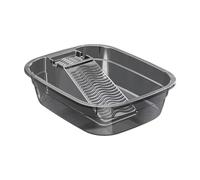 KESOTO Bassin à Lave-linge pour Lavage Vêtements Cuve à Lessive Légère PP avec Planche à Laver Intégrée Bassin Portatif Multifonction Bassin pour Lavage Man, Gris