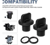 KESOTO Bouchon de Vidange de Pompe de Piscine 2 Pièces R0446000 Pièces de Rechange Professionnelles avec Joint Torique
